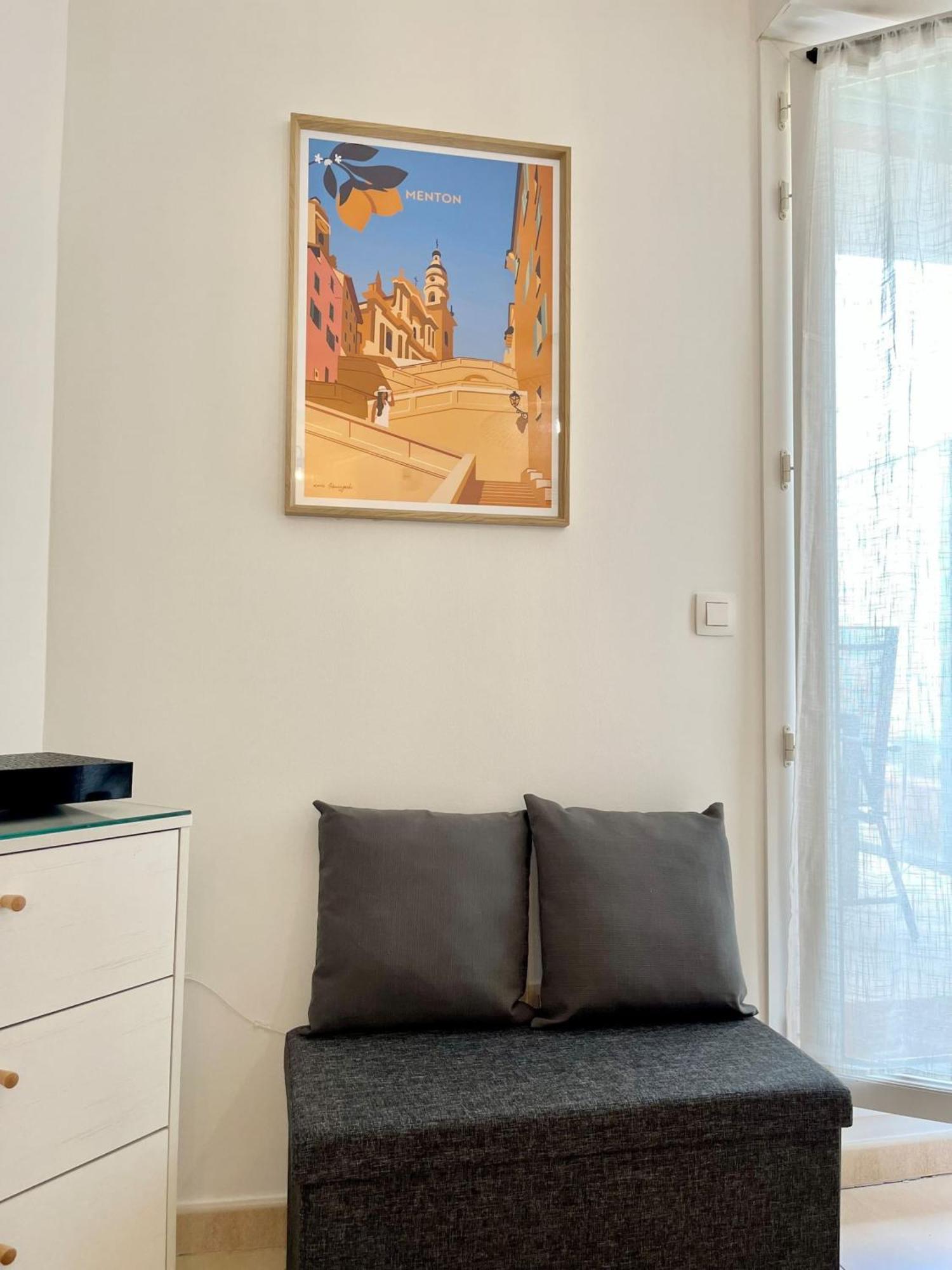 'La Villa Melanie' Neuf, Equipe, Terrasse, Centre マントン エクステリア 写真